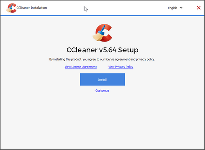 CCleaner installation