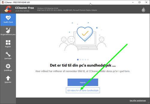 CCleaner - sådan ser programmet ud, hvad kan du