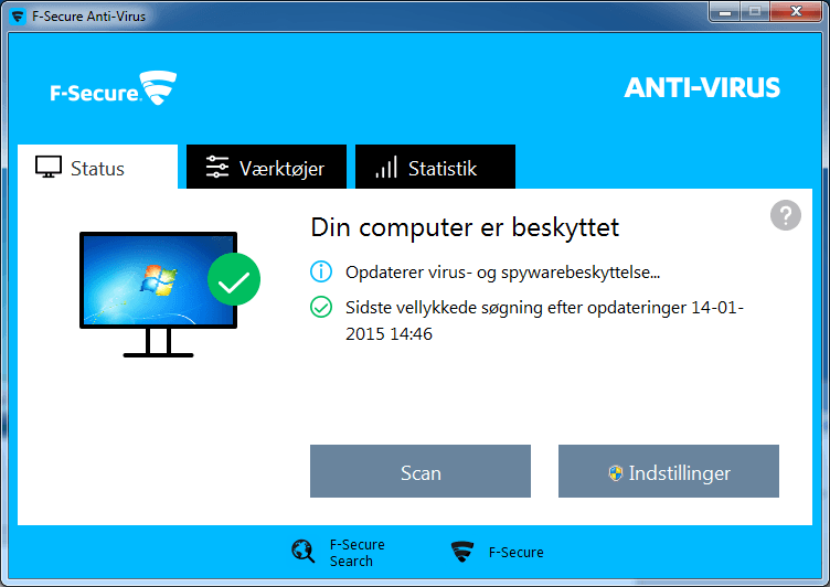 F-Secure Antivirus - bedste sikkerhed til prisen