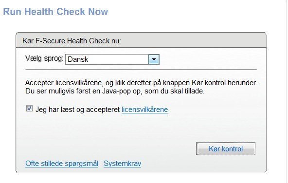 F-Secure Sundheds Tjek