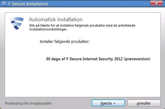 F-Secure INternet Security er den store sikkerheds pakke