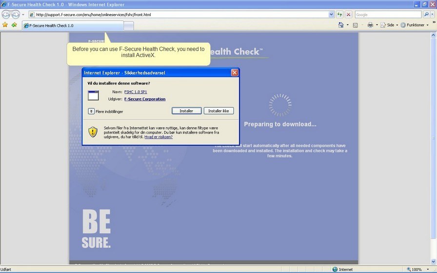 F-Secure Sundheds Check