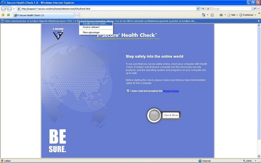F-Secure Sundheds Check