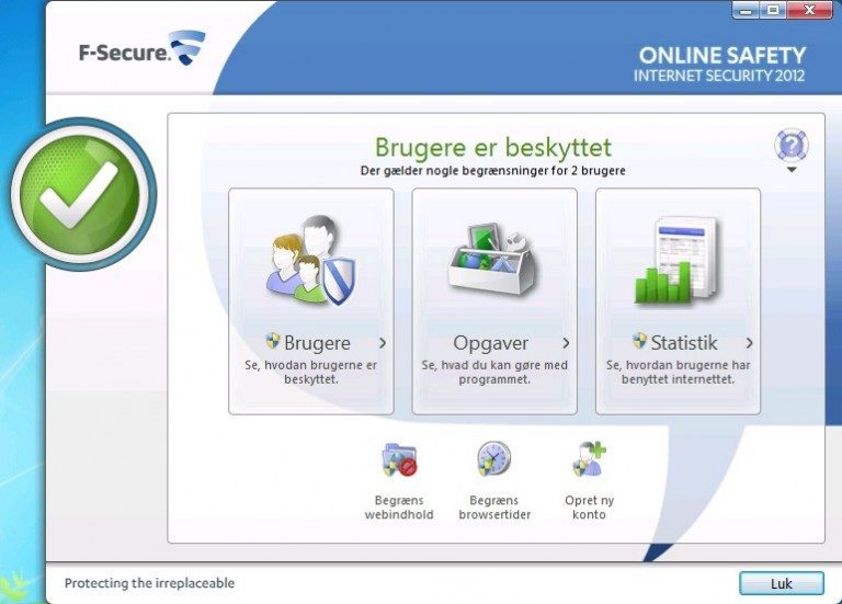 F-Secure bruger kontrol