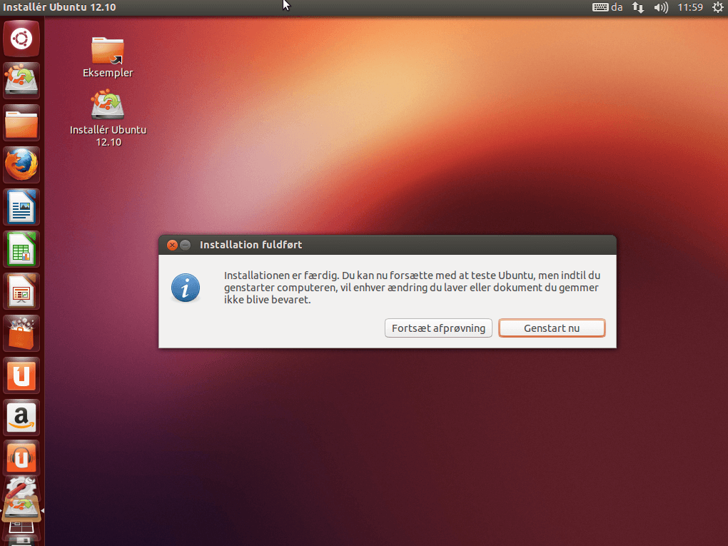 Ubuntu installer ved siden af Windows