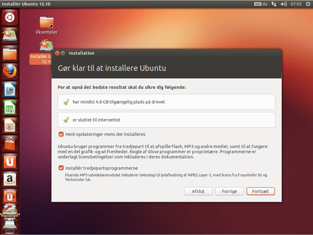 Ubuntu installer ved siden af Windows