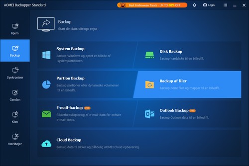 AOMEI Backupper gratis program 1