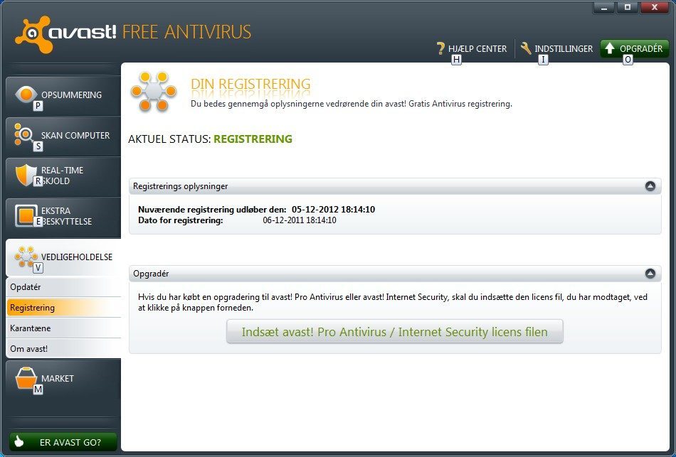 Avast er nu licenseret til PRIVAT brug.