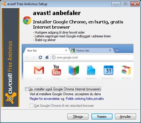 Avast installation