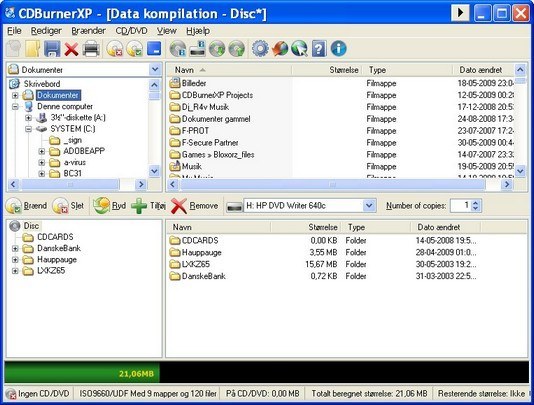 CDBurnerXP Brugen