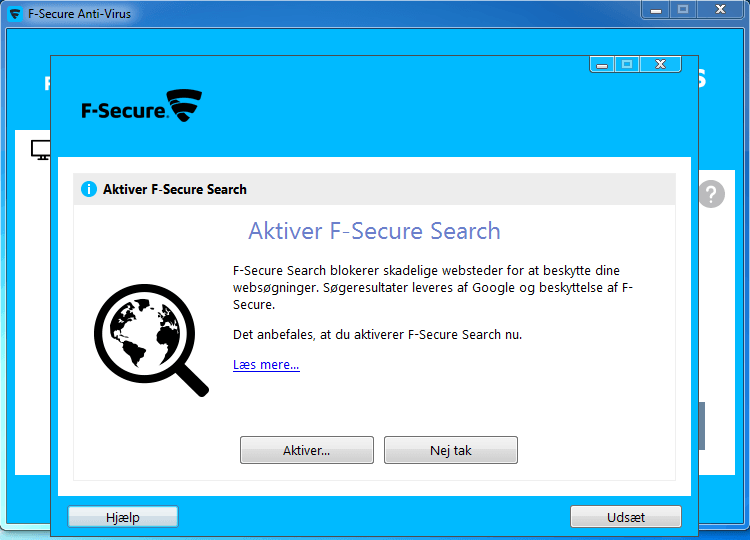 F-Secure Surf sikkert med F-Secure søgning
