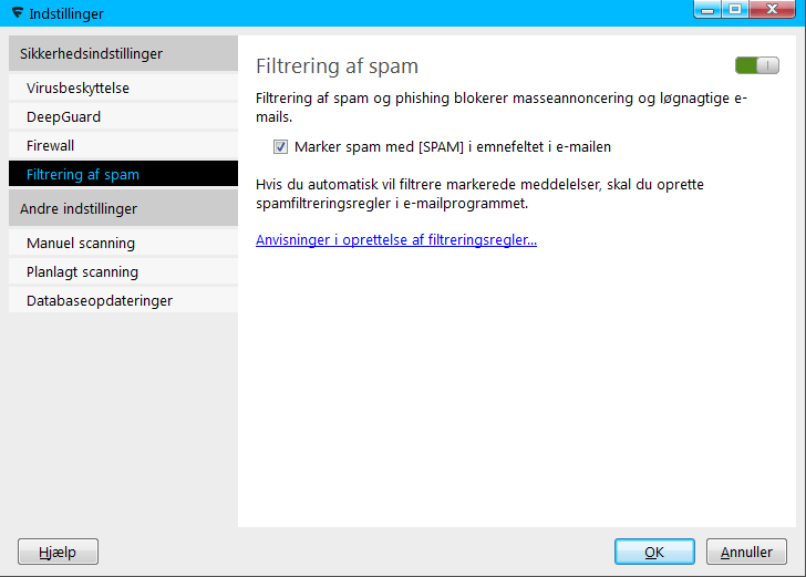 f secure internet sikkerhed spam