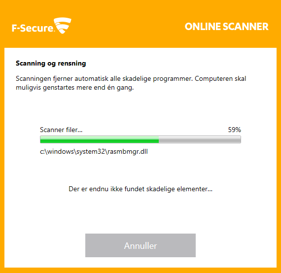 scan for virus spyware rootkits og andet snavs