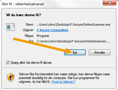 F-Secure online scan