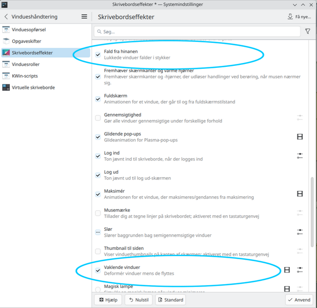 fedora kinite skrivebord sjov