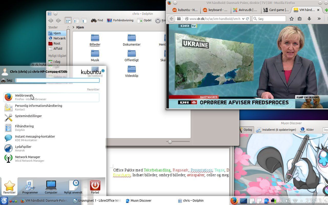 kubuntu skirvebord stifinder software center internet live tv office pakke