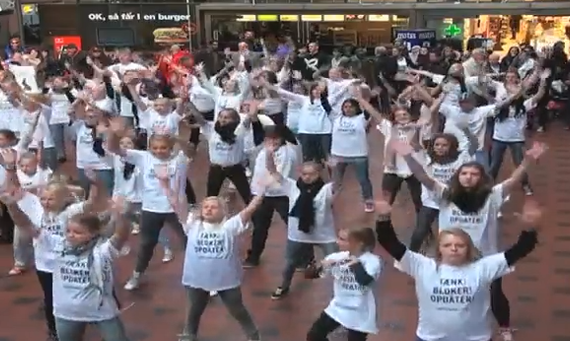NetSikker.nu - billede af flash mob