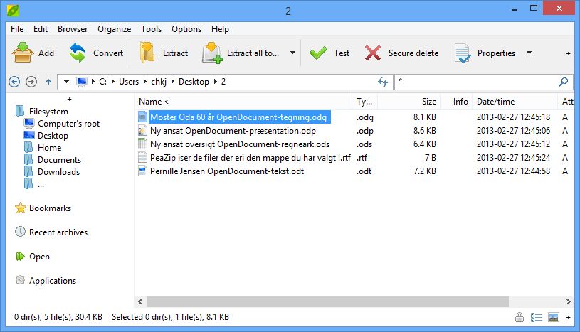 PeaZip ÆrteZip pakke program peazip-pakkeprogram-gratis0