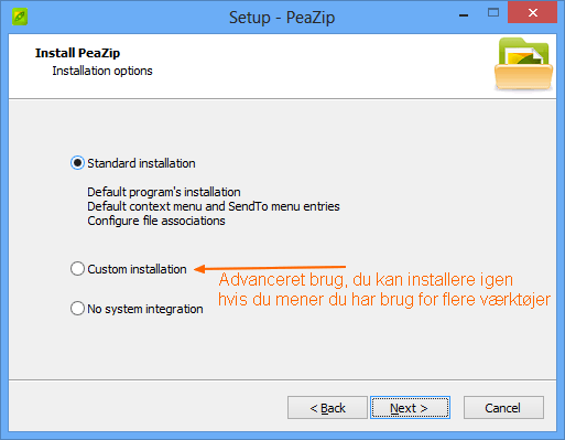PeaZip ligesom winzip