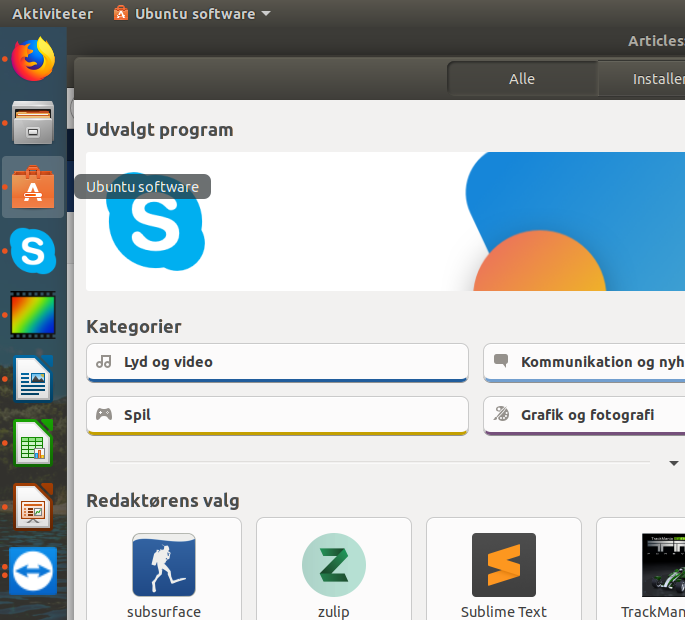 ubuntu softwarecenter