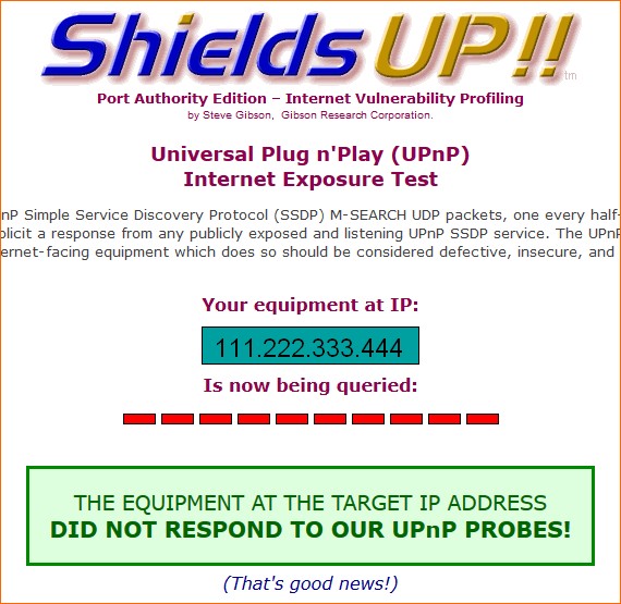 Ingen porte åbne til uPnP upnp-ingen-porte-er-aabne