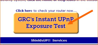 Bed om at Scanne for uPnP Scan for åbne uPnP porte